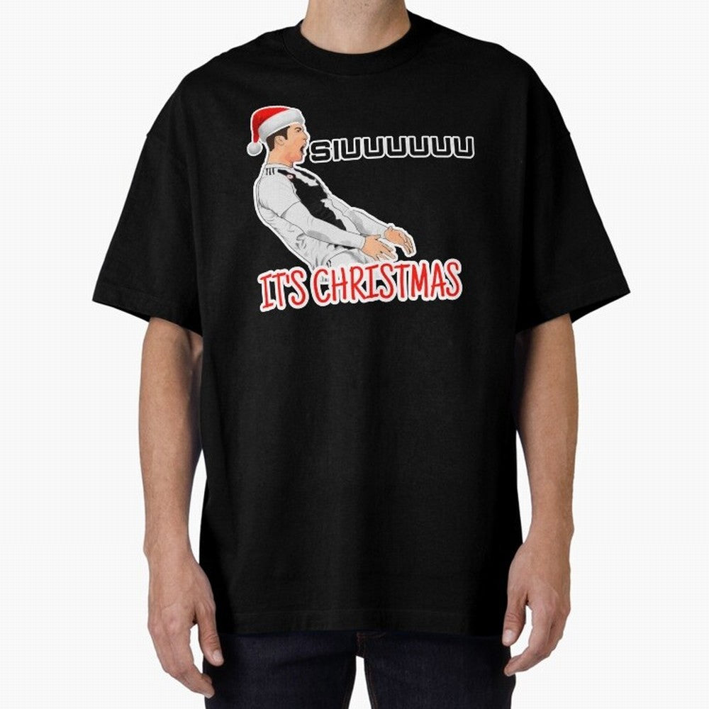 Siuuu it¡¯s Christmas CR7 funny Oversized T-Shirt Celebrate FIFA World Cup 2026 USA Canada Mexico Featuring Haaland, England Energy, Tournament Hype, Historic Matchups, Family Viewing Parties and Global Sports Pride; Created for Match Day Parties,