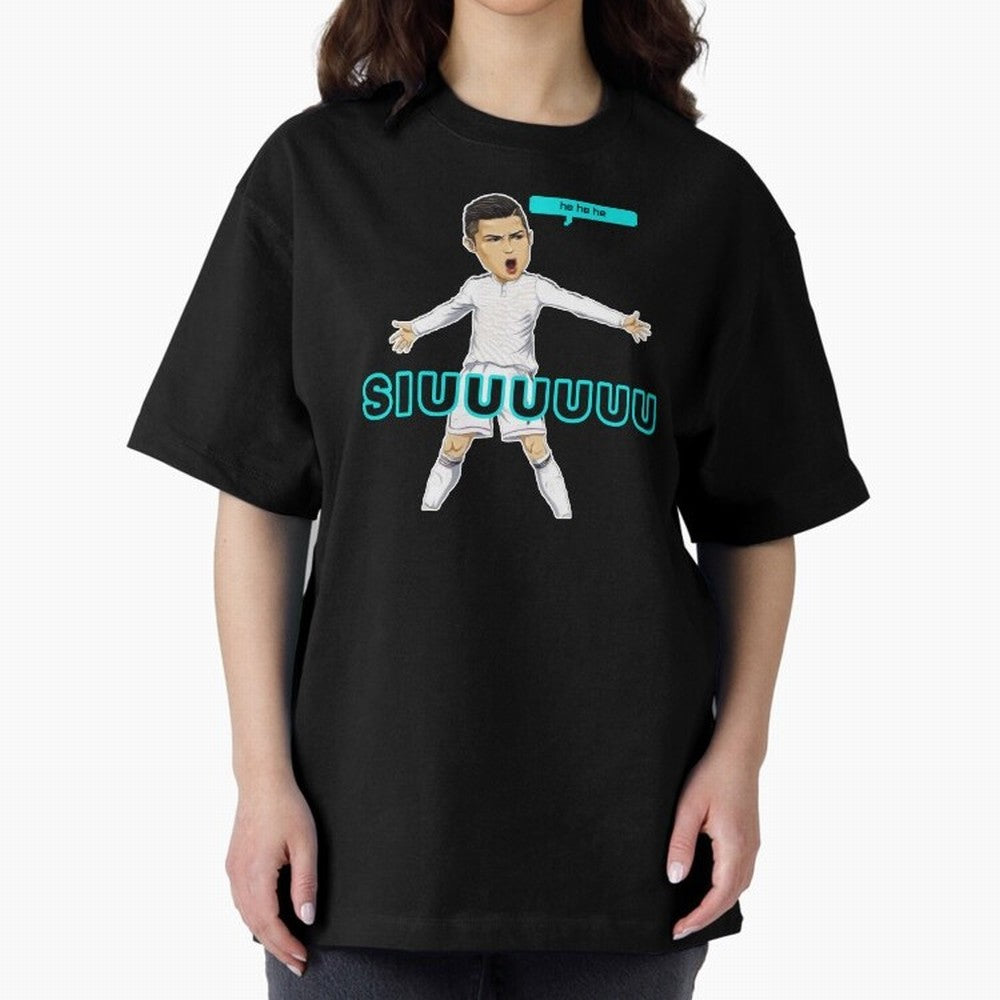 Hehehe siuuu Oversized T-Shirt Make Your Look Match Match Day Hype around FIFA World Cup 2026 USA Canada Mexico, Haaland, Brazil, Portugal and Argentina, Classic Soccer Heritage, Championship Pressure, Fan Loyalty and International Pride; Built for