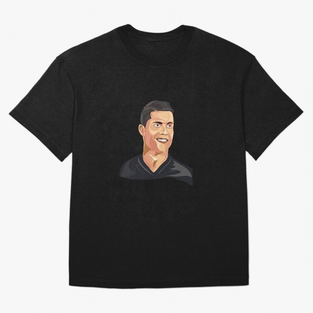 Cristiano Ronaldo Vector Art Graphics Design Oversized T-Shirt Bring Trophy Dreams to FIFA World Cup 2026 Group Stage Spirit, Featuring England, France and Netherlands, CR7 and Messi, Football Passion, Legendary Performances, Festival Vibes and