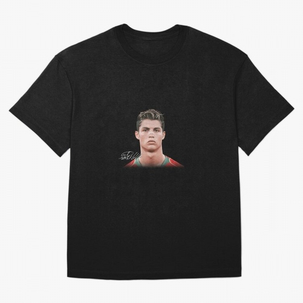 Cristiano Ronaldo Big Face Young Ronaldo Oversized T-Shirt Fuel the Hype around Match Day Hype around FIFA World Cup 2026 USA Canada Mexico, Messi and Cristiano Ronaldo, England and Germany, Classic Soccer Heritage, Championship Pressure, Fan