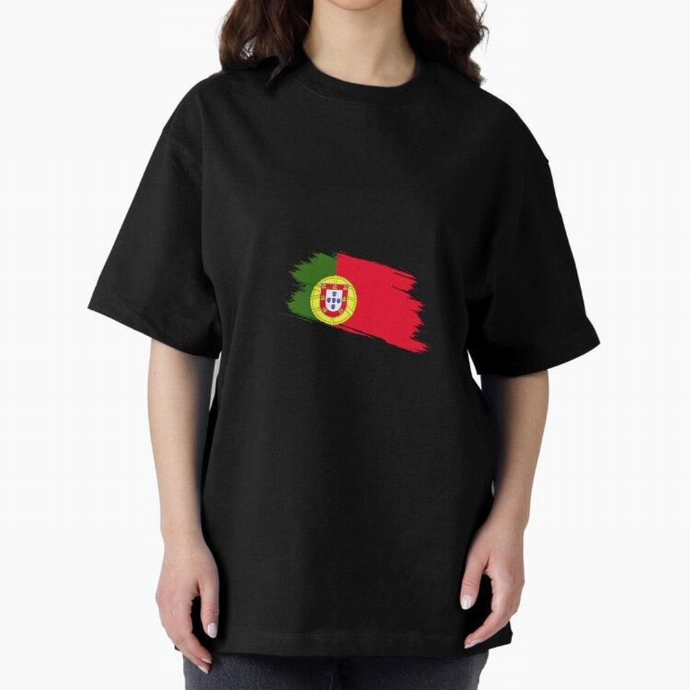 Portugal Oversized T-Shirt Show Your Tournament Heart for FIFA World Cup 2026 USA Canada Mexico Highlighting Messi, CR7 and Mbappe, Brazil Energy, Stadium Chants, National Pride, Trophy Dreams and Unforgettable Football Memories; Made for Die Hard