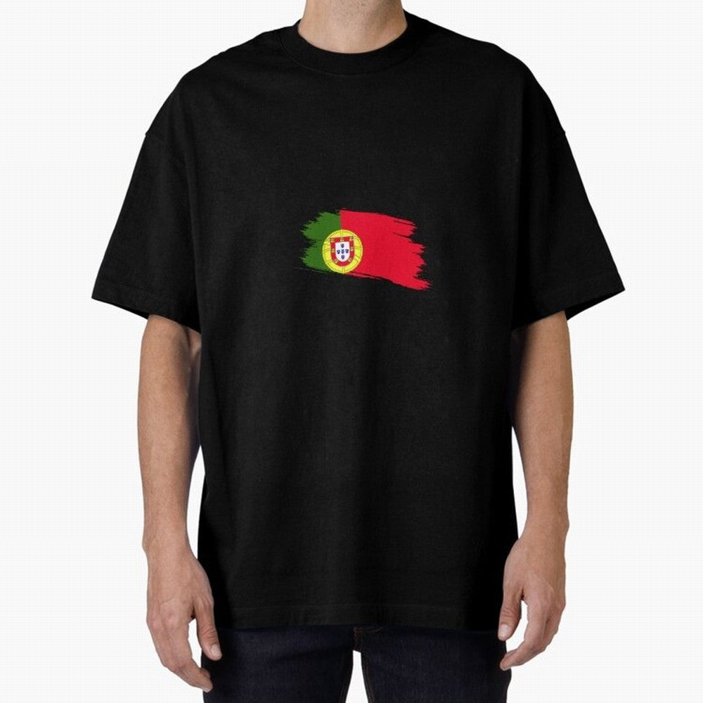Portugal Oversized T-Shirt Show Your Tournament Heart for FIFA World Cup 2026 USA Canada Mexico Highlighting Messi, CR7 and Mbappe, Brazil Energy, Stadium Chants, National Pride, Trophy Dreams and Unforgettable Football Memories; Made for Die Hard