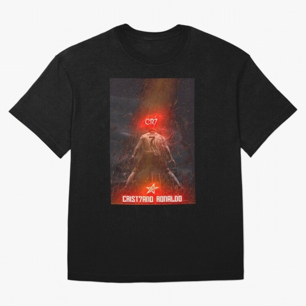 CR7 - CRISTIANO RONALDO Oversized T-Shirt Create FIFA World Cup 2026 Spirit, with Portugal, Messi, Neymar and Mbappe, Championship Spirit, Famous Goals, Roaring Crowds and International Football Unity; Perfect for Supporters Who Want Bold Football
