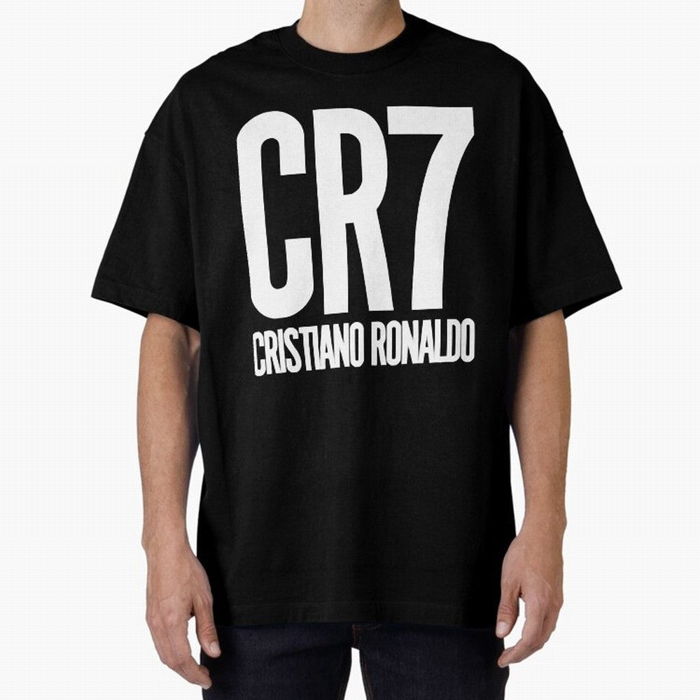 CR7 Cristiano Ronaldo Oversized T-Shirt Remember Iconic Moments from Match Day Hype around FIFA World Cup 2026 USA Canada Mexico, Messi, CR7 and Mbappe, Spain, Championship Spirit, Famous Goals, Roaring Crowds and International Football Unity;