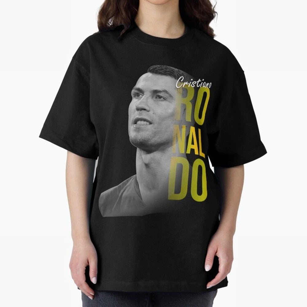 Ronaldo Cr7 Cristiano Ronaldo The Rocket Oversized T-Shirt Honor Football Greatness during Global Football Passion for FIFA World Cup 2026, Highlighting Cristiano Ronaldo, Haaland and CR7, England, Champion Mindset, Group Stage Buzz, Knockout
