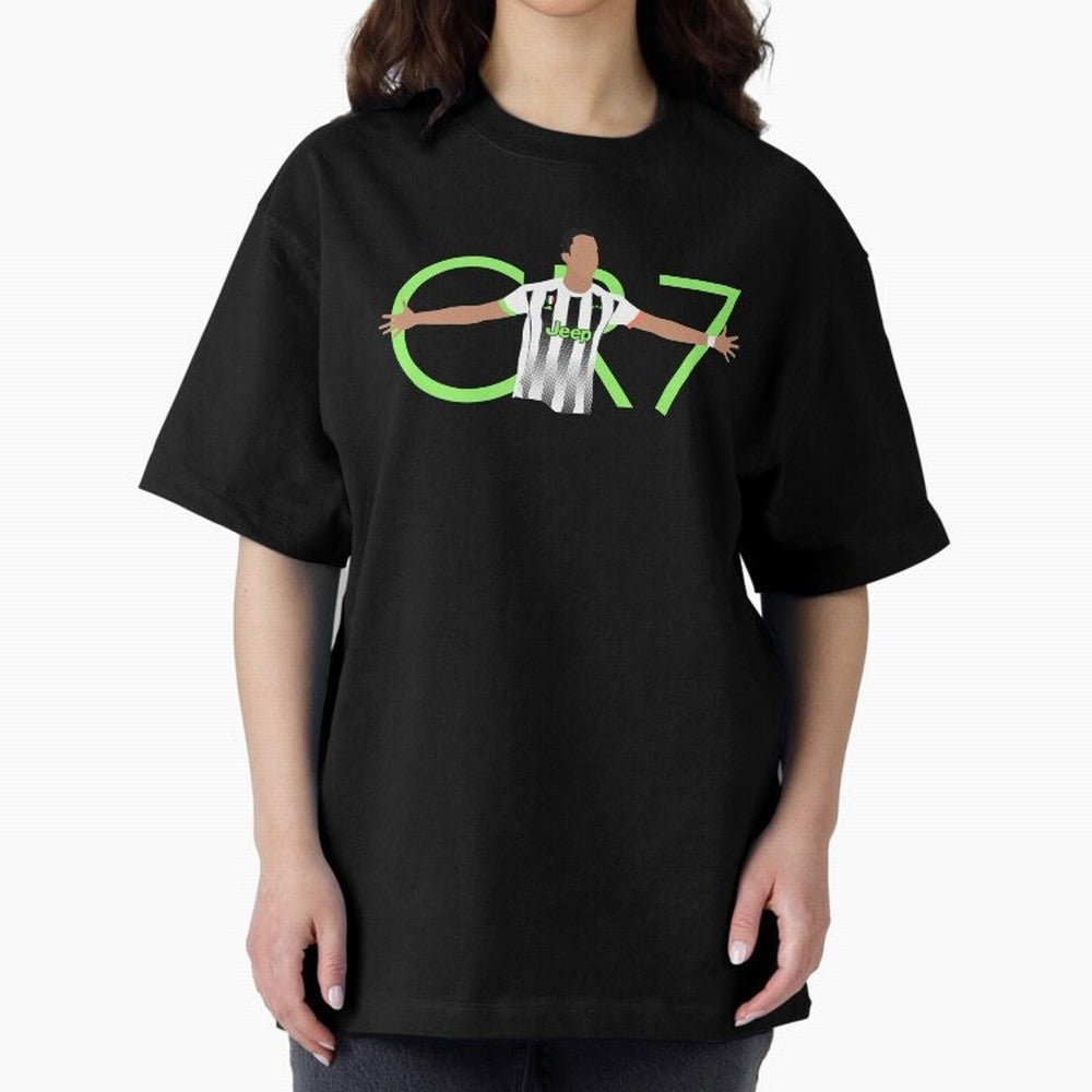 CR7 Oversized T-Shirt Honor Champions and Dreams in Match Day Hype around FIFA World Cup 2026, Cristiano Ronaldo, Haaland and CR7, Argentina, France and Brazil, Tournament Hype, Historic Matchups, Family Viewing Parties and Global Sports Pride;