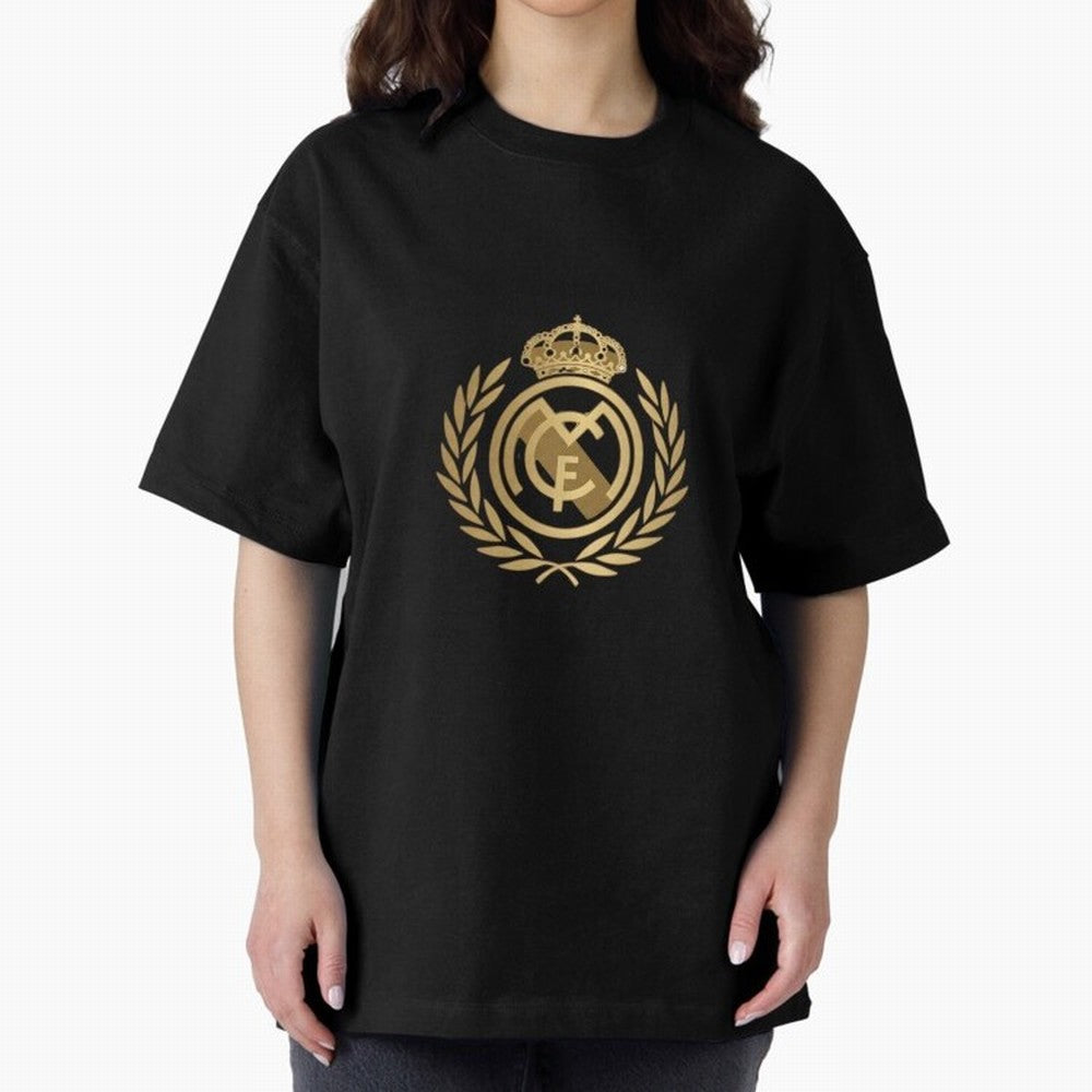 REAL MADRID GOLDEN Oversized T-Shirt Turn Up for the FIFA World Cup 2026 Group Stage Journey through Messi and Cristiano Ronaldo Highlights, Netherlands Pride, Game Day Rituals, Football Legends, Country Pride and the Road to the Final; Made for