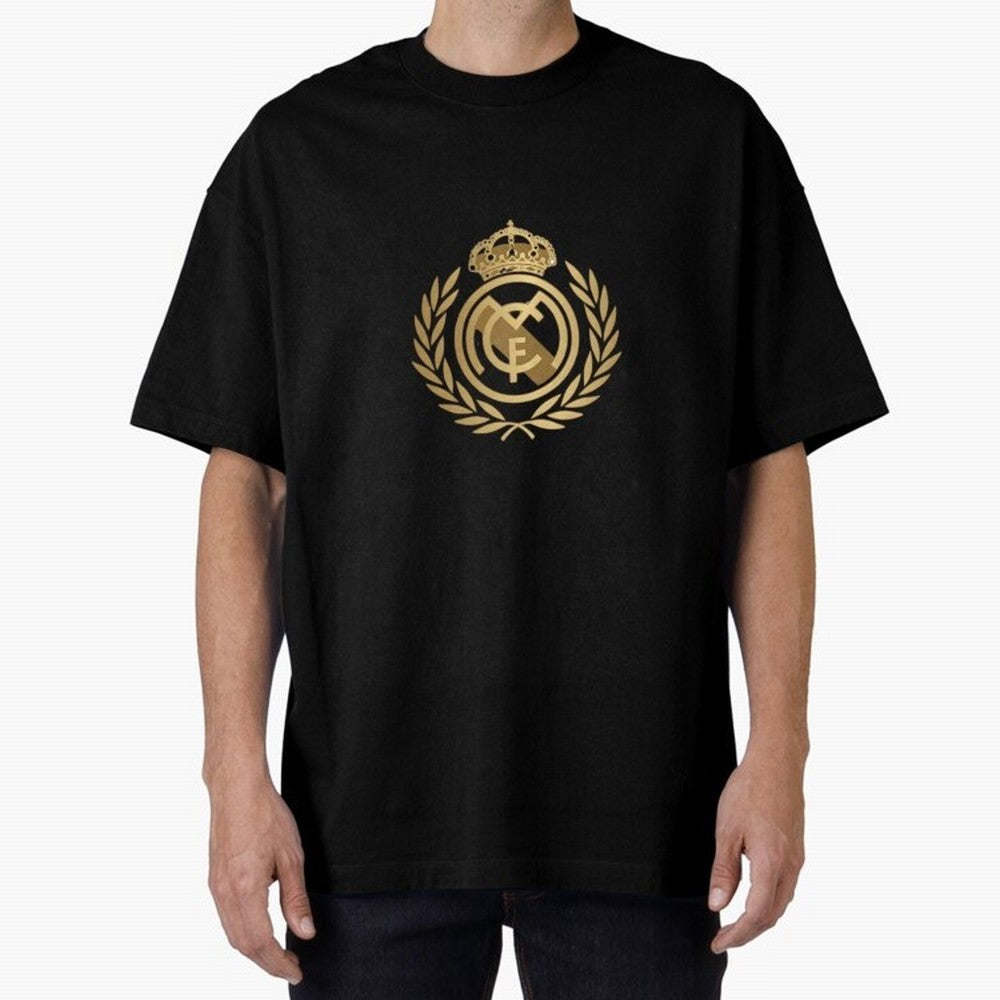 REAL MADRID GOLDEN Oversized T-Shirt Turn Up for the FIFA World Cup 2026 Group Stage Journey through Messi and Cristiano Ronaldo Highlights, Netherlands Pride, Game Day Rituals, Football Legends, Country Pride and the Road to the Final; Made for