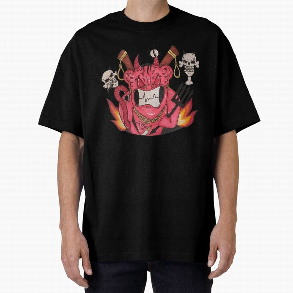 Devil Graffit Oversized T-Shirt Bring Match Day Fire to FIFA World Cup 2026 Group Stage for Fans of Messi and Argentina, Bringing Match Day Excitement, Supporter Culture, Golden Goals and Global Football Passion; Made for Collectors Who Enjoy