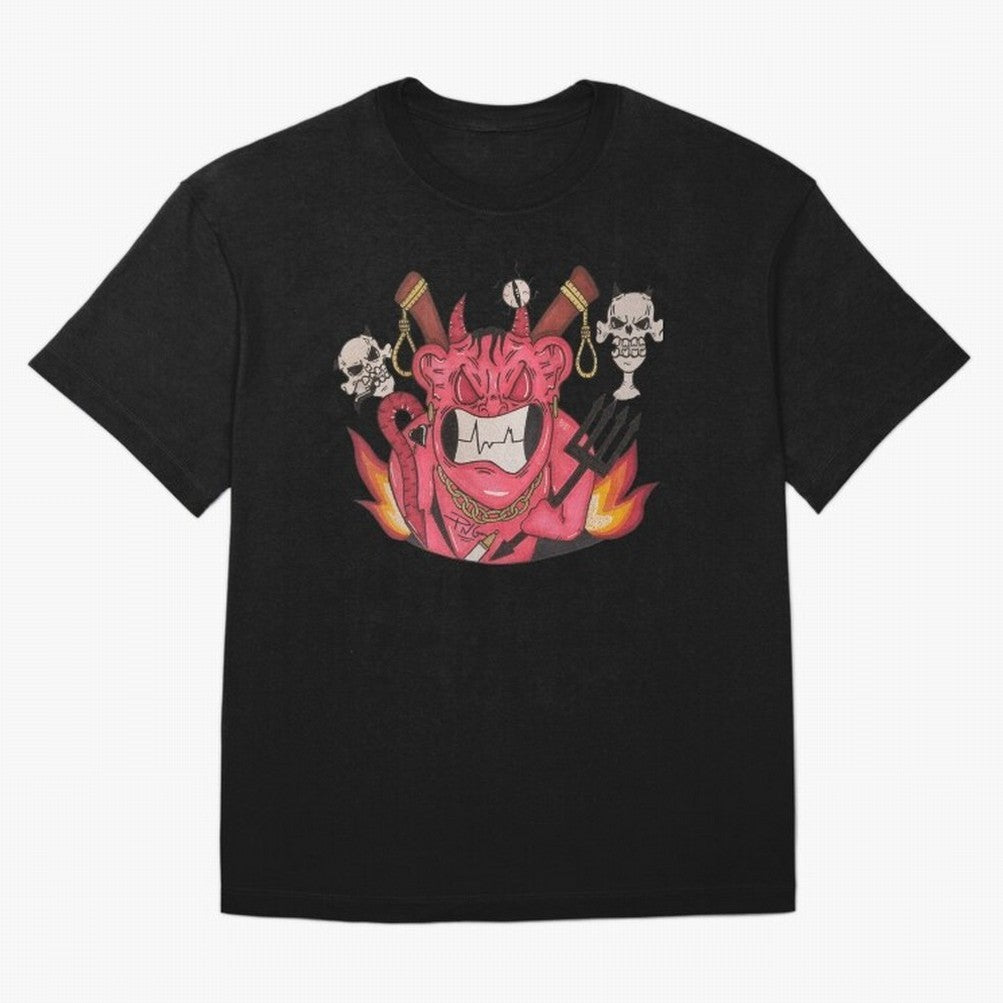 Devil Graffit Oversized T-Shirt Bring Match Day Fire to FIFA World Cup 2026 Group Stage for Fans of Messi and Argentina, Bringing Match Day Excitement, Supporter Culture, Golden Goals and Global Football Passion; Made for Collectors Who Enjoy