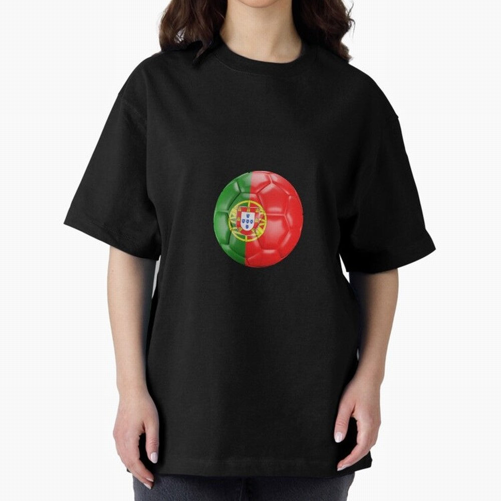 Portugal Oversized T-Shirt Feel the Heartbeat of Global Football Passion for FIFA World Cup 2026 Group Stage, Capturing Neymar, Haaland and Cristiano Ronaldo, England, Sports Nostalgia, International Competition, Famous Players and Unforgettable