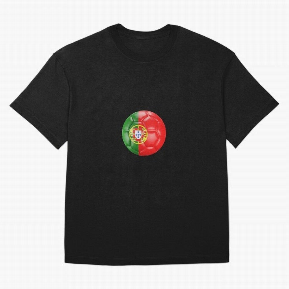 Portugal Oversized T-Shirt Feel the Heartbeat of Global Football Passion for FIFA World Cup 2026 Group Stage, Capturing Neymar, Haaland and Cristiano Ronaldo, England, Sports Nostalgia, International Competition, Famous Players and Unforgettable