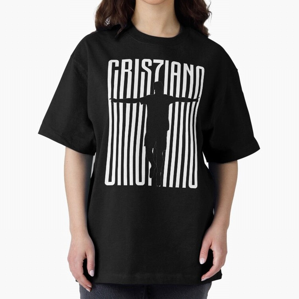 Cristiano Ronaldo Oversized T-Shirt Bring Trophy Dreams to FIFA World Cup 2026 Spirit, Driven by Portugal, Messi, Neymar and Mbappe, Goal Celebration Energy, Supporter Heritage, Football Icons and Worldwide Tournament Joy; Ideal for Passionate Fans