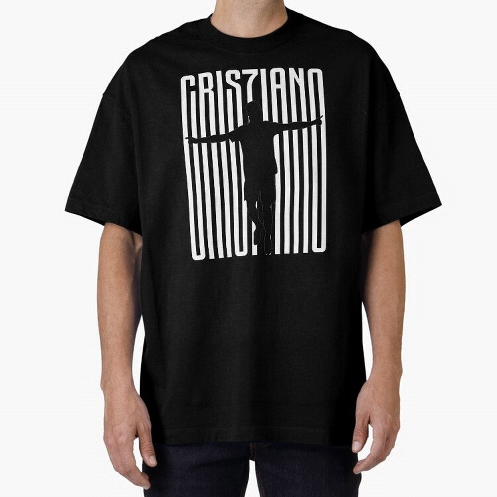 Cristiano Ronaldo Oversized T-Shirt Bring Trophy Dreams to FIFA World Cup 2026 Spirit, Driven by Portugal, Messi, Neymar and Mbappe, Goal Celebration Energy, Supporter Heritage, Football Icons and Worldwide Tournament Joy; Ideal for Passionate Fans