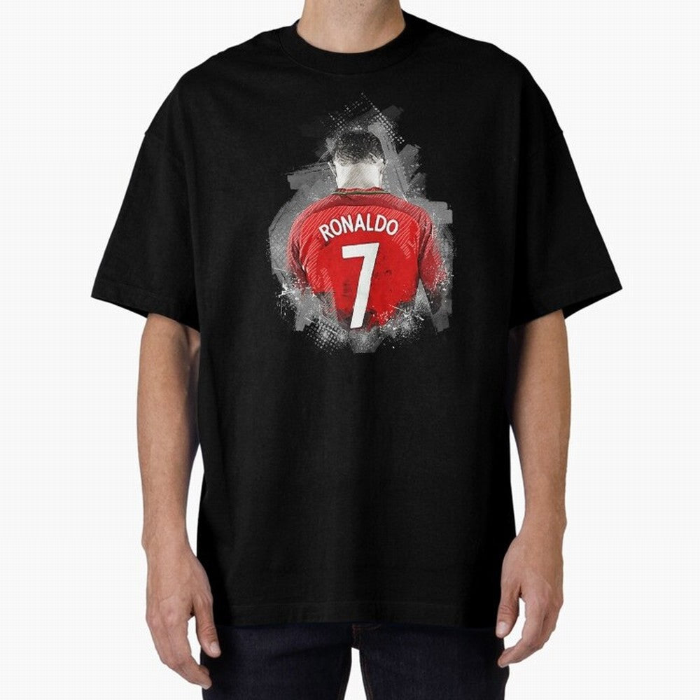 Cristiano Ronaldo Oversized T-Shirt Follow the Final Road of Global Football Passion for FIFA World Cup 2026, Highlighting Mbappe and Neymar, France, Football Festival Excitement, Trophy Ambitions, Country Rivalries and Star Player Buzz; Great for