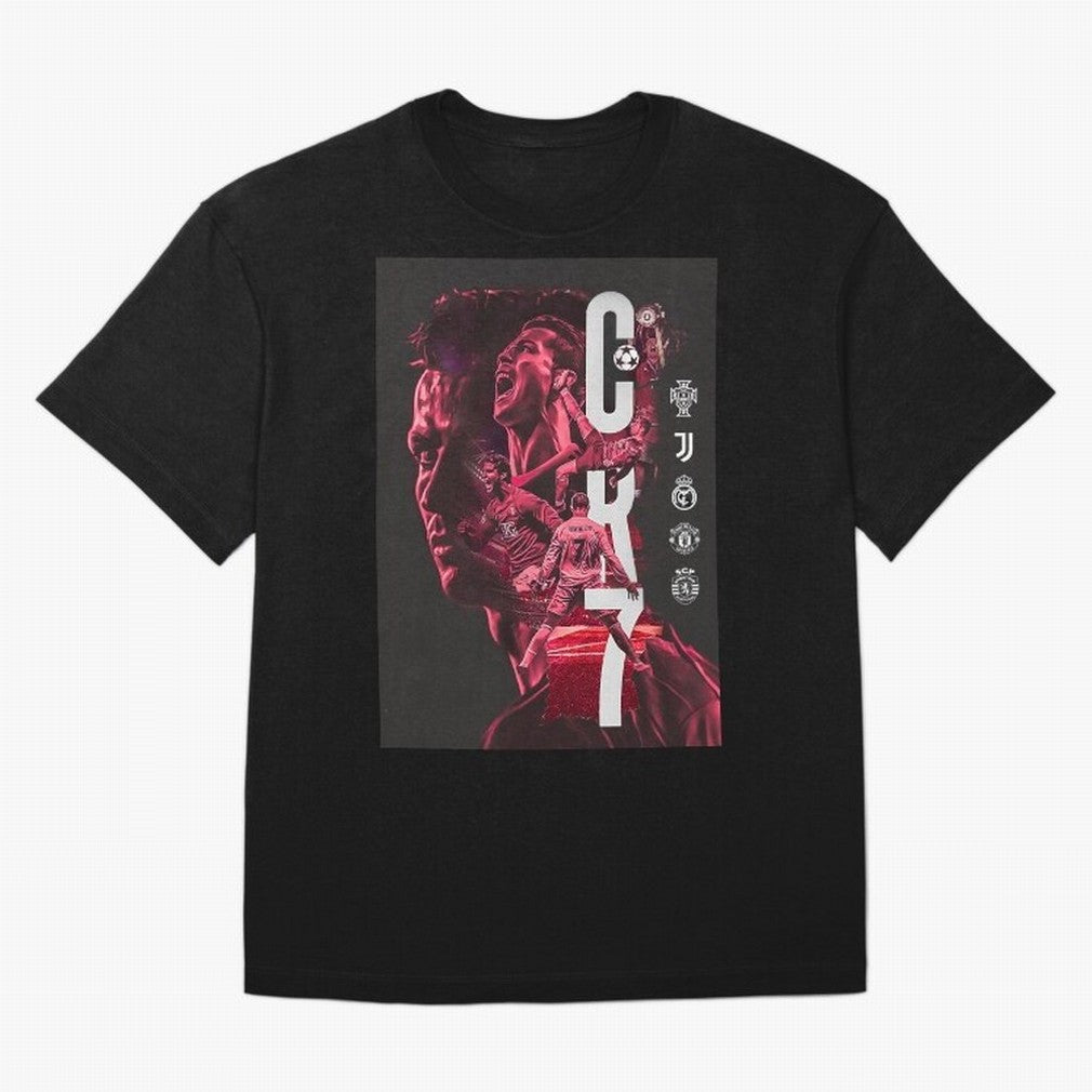 CR7 Oversized T-Shirt Keep the Match Day Mood of Match Day Hype around FIFA World Cup 2026 Group Stage, Mbappe, Portugal, Championship Spirit, Famous Goals, Roaring Crowds and International Football Unity; Perfect for Fans, Collectors, Family