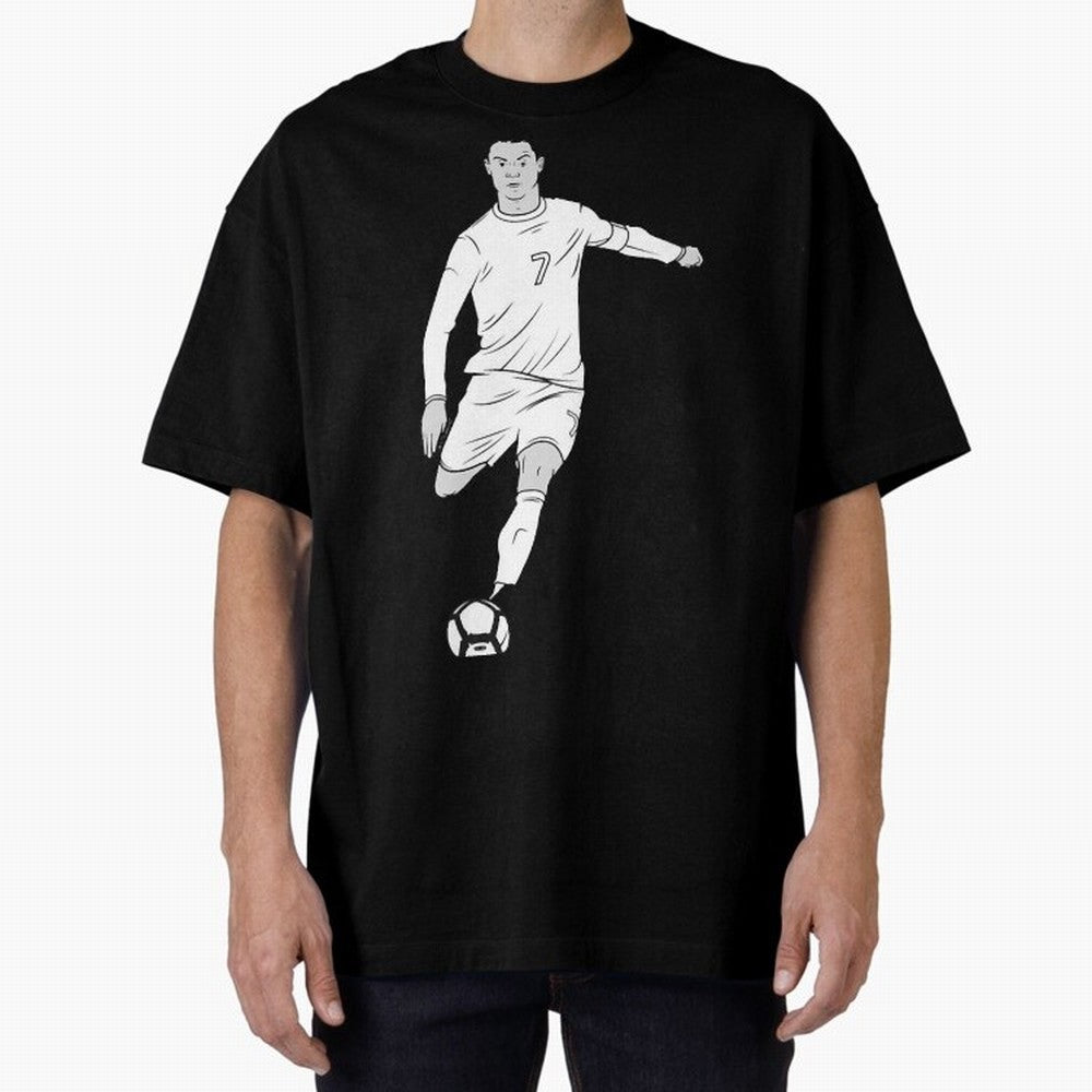 Cristiano Ronaldo Oversized T-Shirt Turn Football Passion into Global Football Passion for FIFA World Cup 2026, Featuring Neymar, Haaland and Cristiano Ronaldo, England, France and Netherlands, Stadium Chants, National Pride, Trophy Dreams and