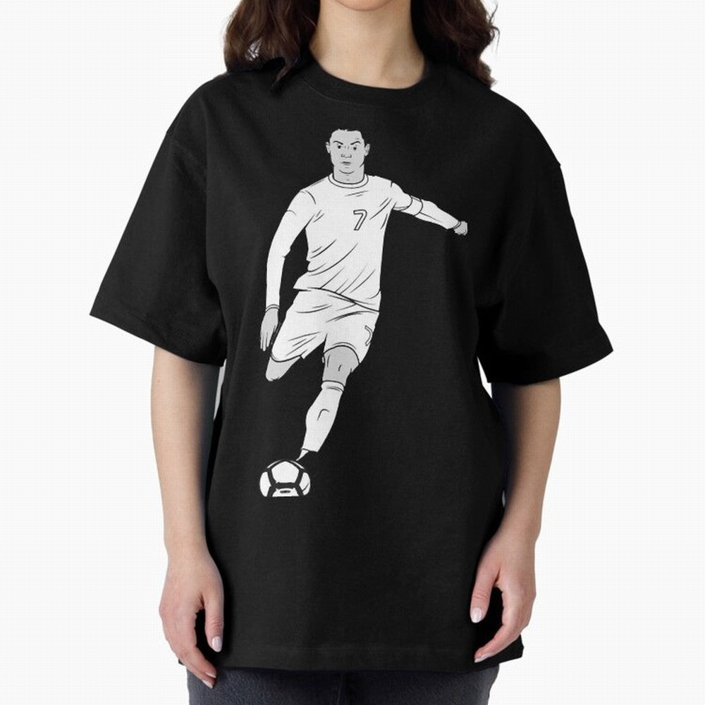 Cristiano Ronaldo Oversized T-Shirt Turn Football Passion into Global Football Passion for FIFA World Cup 2026, Featuring Neymar, Haaland and Cristiano Ronaldo, England, France and Netherlands, Stadium Chants, National Pride, Trophy Dreams and