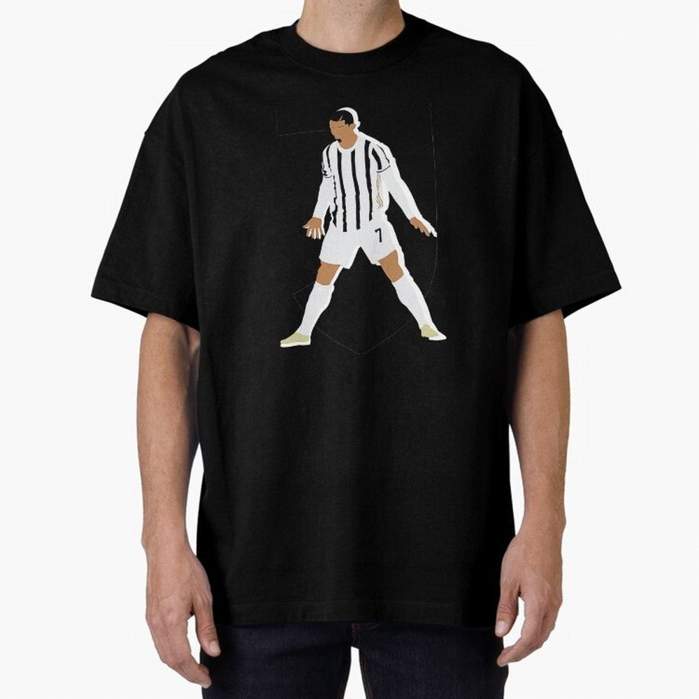 Cristiano Ronaldo Oversized T-Shirt Show Match Day Excitement for FIFA World Cup 2026 Group Stage Spirit, Celebrating Spain, Mbappe, Soccer Culture, Superstar Moments, National Team Dreams and Competitive Fire; Great for Supporters Who Love