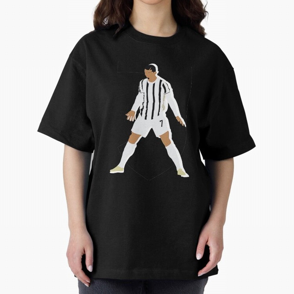 Cristiano Ronaldo Oversized T-Shirt Show Match Day Excitement for FIFA World Cup 2026 Group Stage Spirit, Celebrating Spain, Mbappe, Soccer Culture, Superstar Moments, National Team Dreams and Competitive Fire; Great for Supporters Who Love
