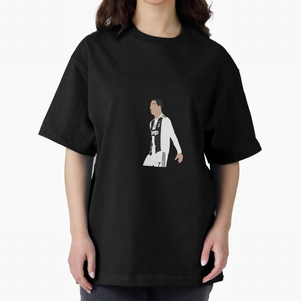 Juventus Cristiano Ronaldo Cartoon Oversized T-Shirt Honor the Football Icons of Global Football Passion for FIFA World Cup 2026 USA Canada Mexico, with Cristiano Ronaldo, Haaland and CR7, Portugal, Tournament Hype, Historic Matchups, Family