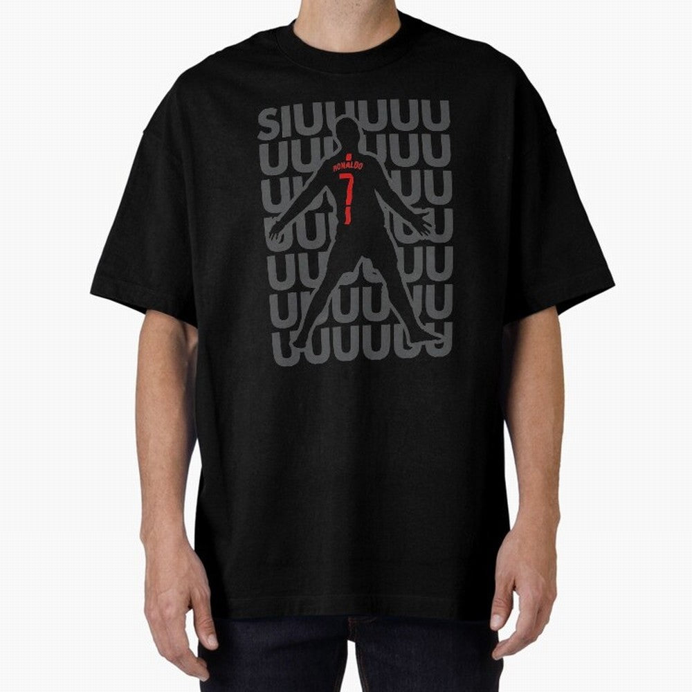 Cristiano Ronaldo Oversized T-Shirt Bring Match Day Fire to FIFA World Cup 2026 for Fans of CR7 and Messi and Argentina and Brazil, Bringing Fan Favorite Moments, National Team Passion, Big Match Drama and Soccer History; Built for Supporters