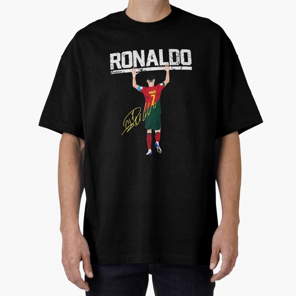 Cristiano Ronaldo Portugal Jersey -The Farewell Oversized T-Shirt Show Up for the Glory of FIFA World Cup 2026 USA Canada Mexico Driven by Cristiano Ronaldo, Haaland and CR7, Spain Energy, Global Supporter Spirit, Legendary Goals, National Colors