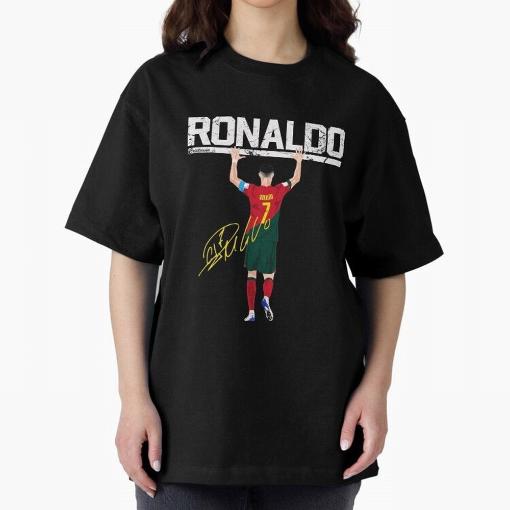 Cristiano Ronaldo Portugal Jersey -The Farewell Oversized T-Shirt Show Up for the Glory of FIFA World Cup 2026 USA Canada Mexico Driven by Cristiano Ronaldo, Haaland and CR7, Spain Energy, Global Supporter Spirit, Legendary Goals, National Colors