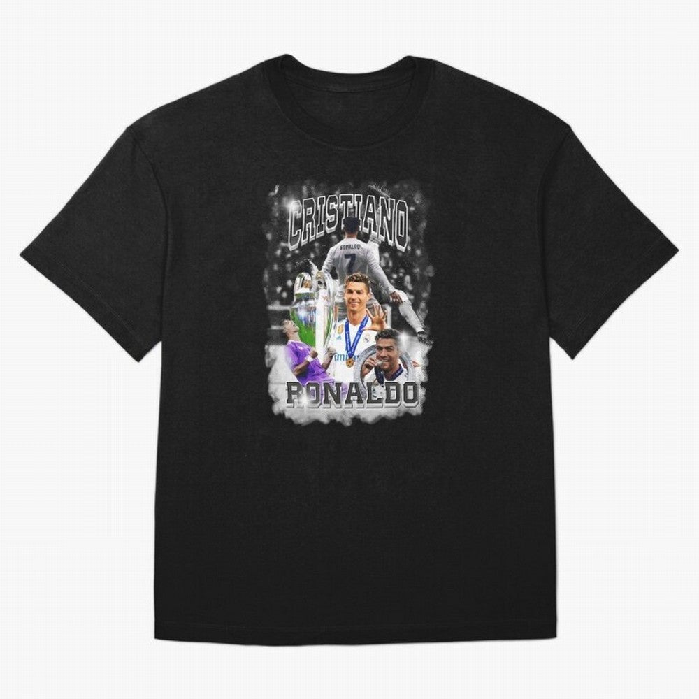 Cristiano Ronaldo Oversized T-Shirt Enjoy FIFA World Cup 2026 for Fans of Haaland and Mbappe and England, France and Netherlands, Bringing Goal Celebration Energy, Supporter Heritage, Football Icons and Worldwide Tournament Joy; Great for