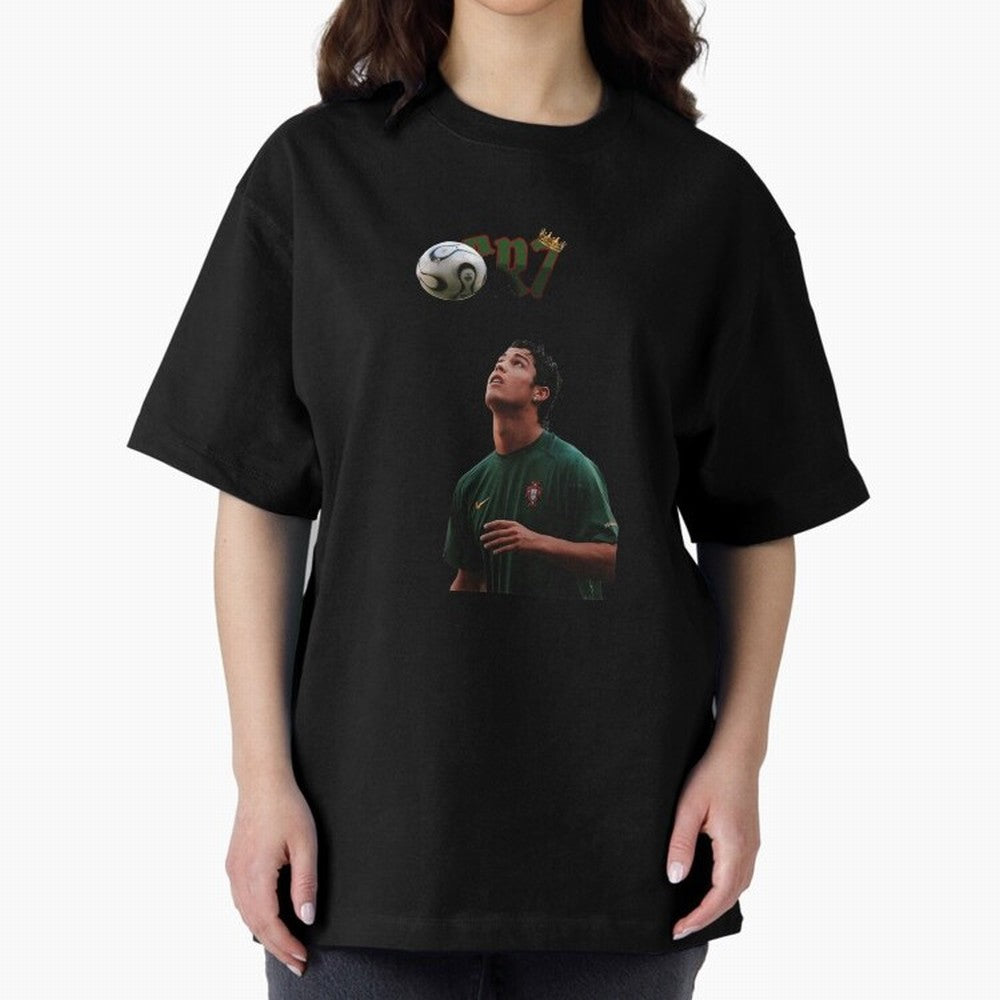 Cristiano Ronaldo Oversized T-Shirt Support Iconic Players in FIFA World Cup 2026 USA Canada Mexico Spirit, Built around Brazil, Portugal and Argentina, Messi, CR7 and Mbappe, Match Day Excitement, Supporter Culture, Golden Goals and Global