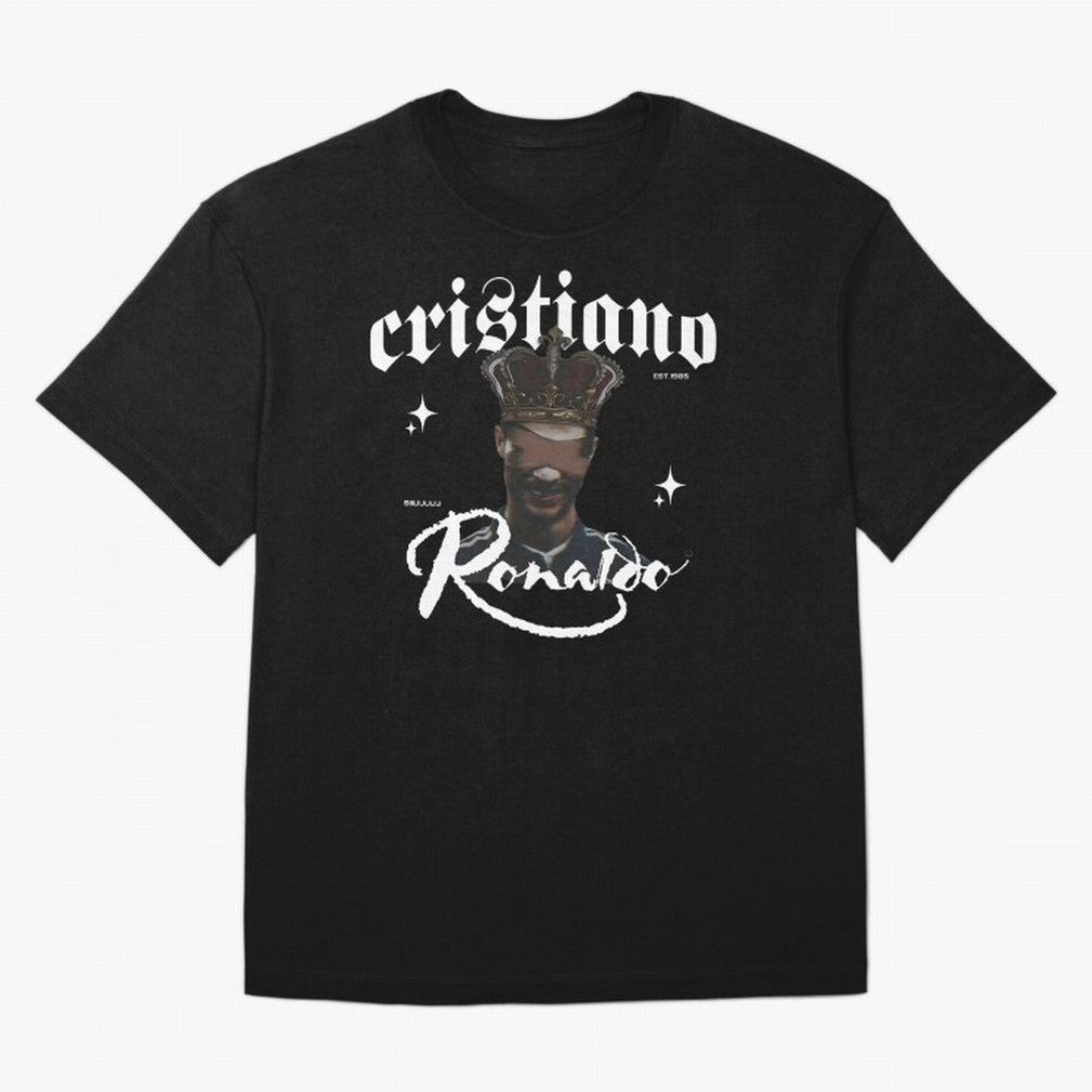 CR7 King edition Oversized T-Shirt Show Match Day Excitement for the FIFA World Cup 2026 Group Stage Journey through Cristiano Ronaldo Highlights, Argentina and Brazil Pride, Supporter Pride, Iconic Celebrations, Legendary Names and Global Match
