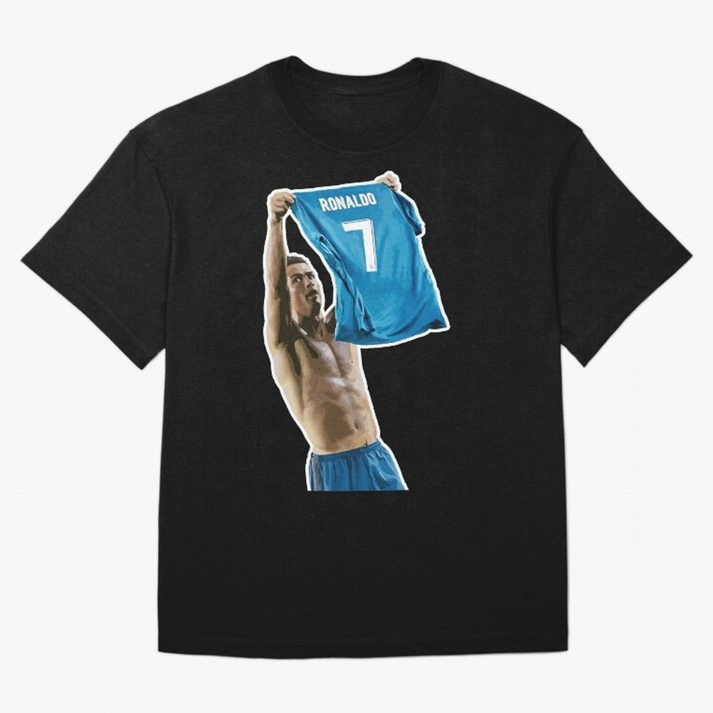 Cristiano Ronaldo Oversized T-Shirt Cheer through Every Moment of Global Football Passion for FIFA World Cup 2026 USA Canada Mexico, Capturing Neymar, Haaland and Cristiano Ronaldo, Spain and Netherlands, Sports Nostalgia, International