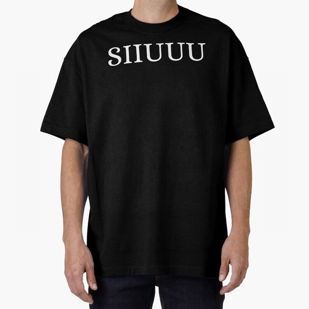 Cristiano Ronaldo SIIUUU Funny Oversized T-Shirt Make Every Match About Match Day Hype around FIFA World Cup 2026 USA Canada Mexico, Cristiano Ronaldo, Portugal, Vintage Soccer Flavor, Modern Football Stars, National Flags and Final Night Emotion;
