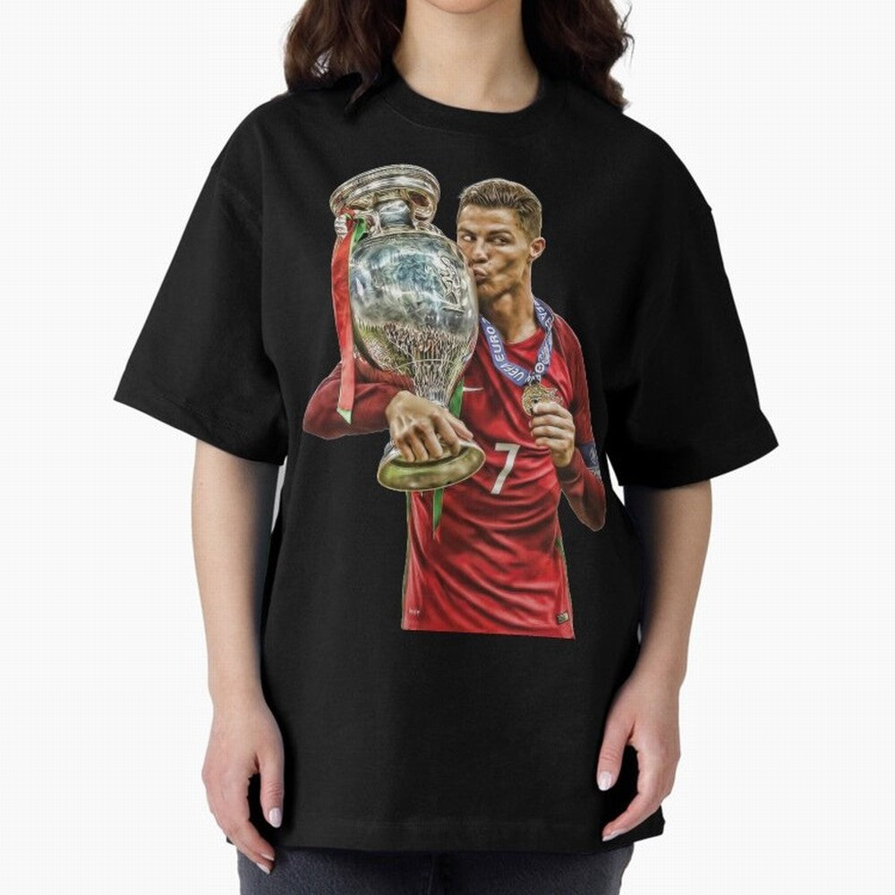 cristiano ronaldo Oversized T-Shirt Show Your Stadium Side during FIFA World Cup 2026 Group Stage for Fans of Messi and Argentina, France and Brazil, Bringing Champion Mindset, Group Stage Buzz, Knockout Tension and Passionate Fan Culture; Great