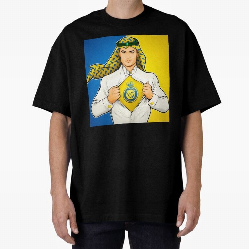Al Nassr Cr7 Oversized T-Shirt Showcase FIFA World Cup 2026 Group Stage Spirit, with Argentina, CR7 and Messi, Stadium Chants, National Pride, Trophy Dreams and Unforgettable Football Memories; Perfect for Supporters Who Want Bold Football Energy,