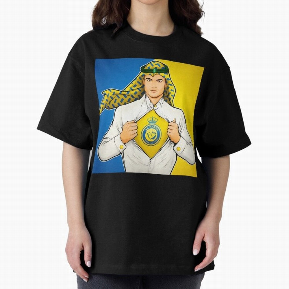 Al Nassr Cr7 Oversized T-Shirt Showcase FIFA World Cup 2026 Group Stage Spirit, with Argentina, CR7 and Messi, Stadium Chants, National Pride, Trophy Dreams and Unforgettable Football Memories; Perfect for Supporters Who Want Bold Football Energy,