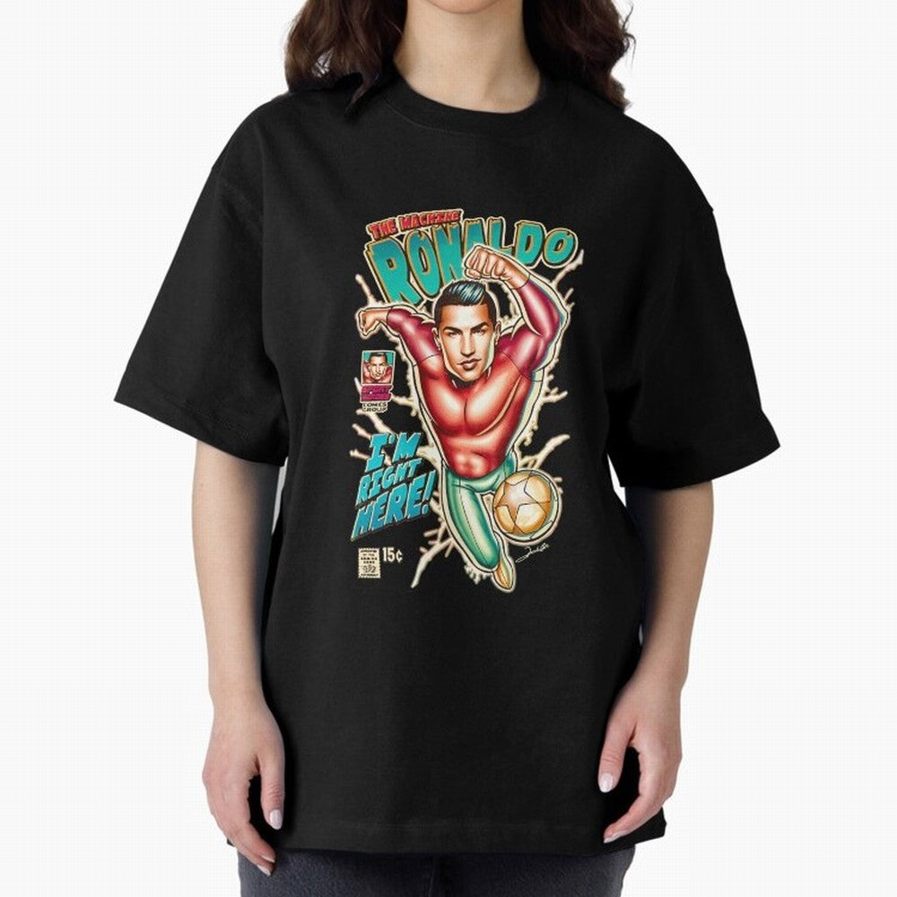 Cristiano Ronaldo CR7 Cristiano Ronaldo Oversized T-Shirt Turn Every Weekend Toward FIFA World Cup 2026 USA Canada Mexico for Fans of Cristiano Ronaldo, Haaland and CR7 and England, Bringing Game Day Rituals, Football Legends, Country Pride and the