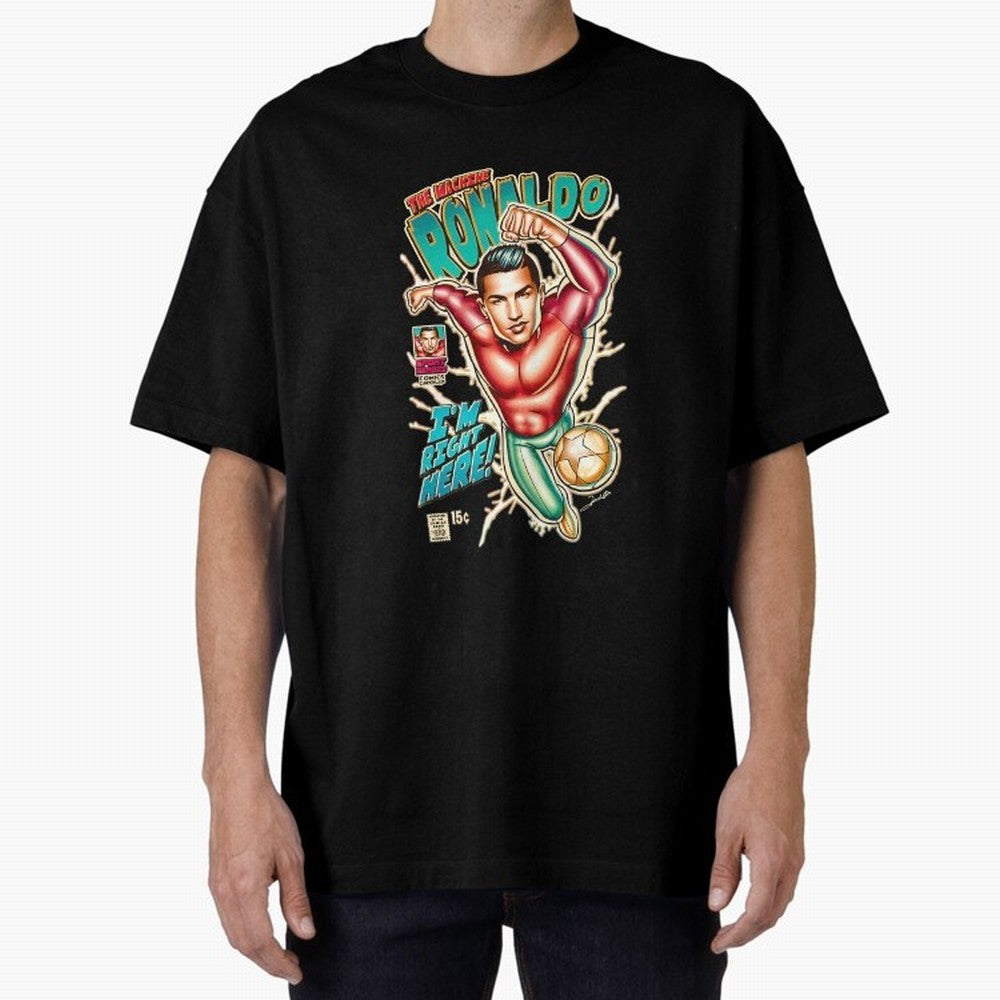 Cristiano Ronaldo CR7 Cristiano Ronaldo Oversized T-Shirt Turn Every Weekend Toward FIFA World Cup 2026 USA Canada Mexico for Fans of Cristiano Ronaldo, Haaland and CR7 and England, Bringing Game Day Rituals, Football Legends, Country Pride and the