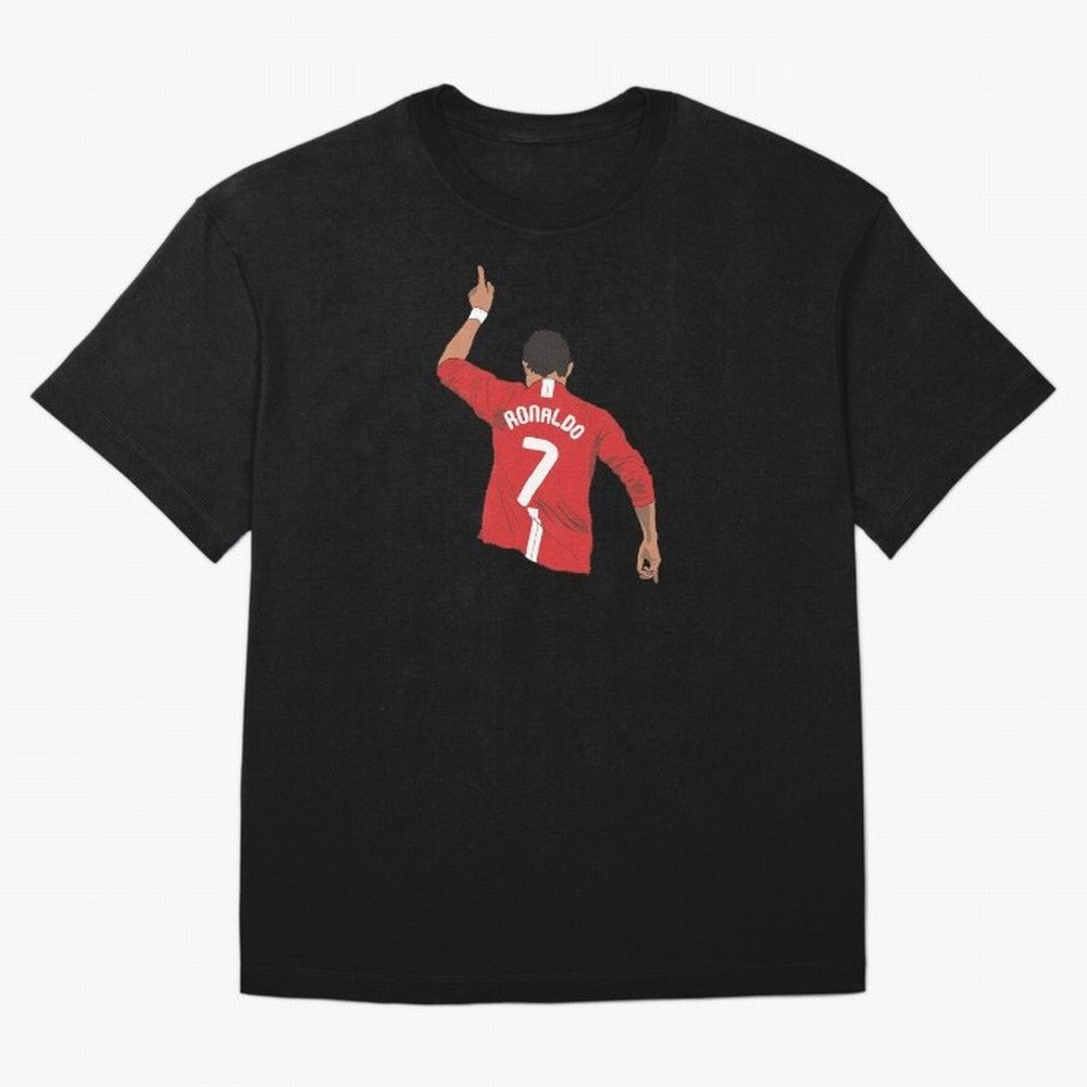Cristiano Ronaldo MUFC Oversized T-Shirt Back the Journey through Global Football Passion for FIFA World Cup 2026, Inspired by Messi, Neymar and Mbappe, Portugal, Sports Nostalgia, International Competition, Famous Players and Unforgettable