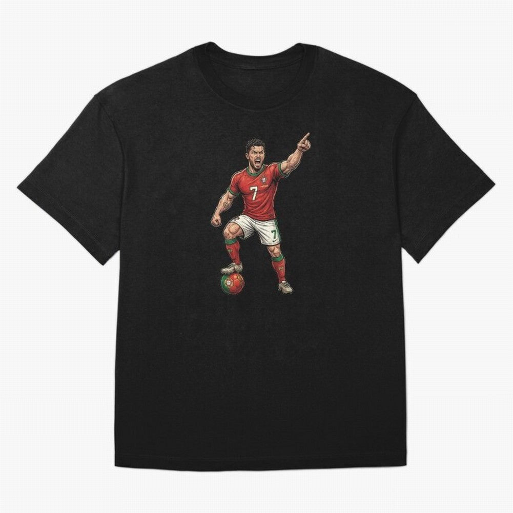 The ultimate soccer player | anime style Oversized T-Shirt Represent Fans Who Live for FIFA World Cup 2026 Group Stage Featuring Messi, CR7 and Mbappe, Brazil Energy, Goal Celebration Energy, Supporter Heritage, Football Icons and Worldwide