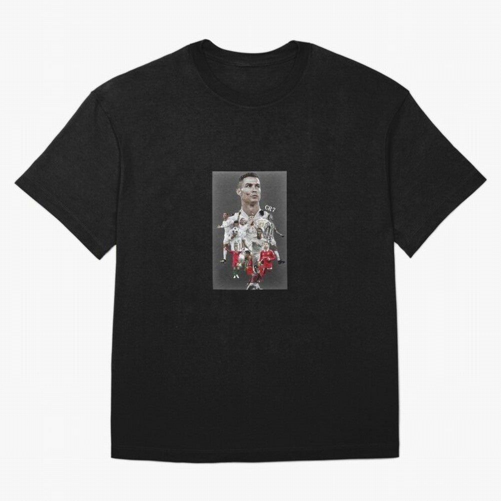 Cristiano Ronaldo Oversized T-Shirt Show Passion for the Stars of Match Day Hype around FIFA World Cup 2026, Cristiano Ronaldo, Haaland and CR7, Germany, Worldwide Fan Energy, Dramatic Goals, Stadium Lights and Championship Celebrations; Ideal for