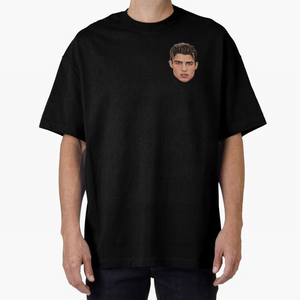 Cristiano Oversized T-Shirt Show Love for Legendary Goals in FIFA World Cup 2026 USA Canada Mexico for Fans of Haaland and Mbappe and Spain and Netherlands, Bringing Global Supporter Spirit, Legendary Goals, National Colors and Tournament