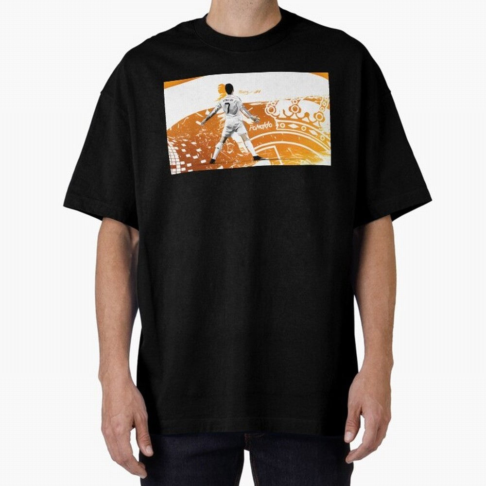 Cristiano Ronaldo Oversized T-Shirt Carry the Colors and Pride of Match Day Hype around FIFA World Cup 2026, Messi, CR7 and Mbappe, France, Stadium Memories, Football Loyalty, International Chants and Championship Tradition; Great for Supporters