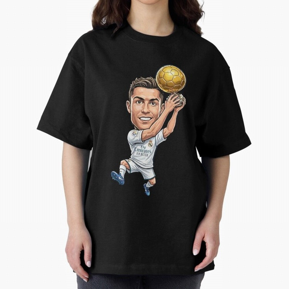 Cristiano Ronaldo Oversized T-Shirt Honor Champions and Dreams in FIFA World Cup 2026 Centered on Neymar, Haaland and Cristiano Ronaldo, England and Germany Energy, Worldwide Fan Energy, Dramatic Goals, Stadium Lights and Championship Celebrations;
