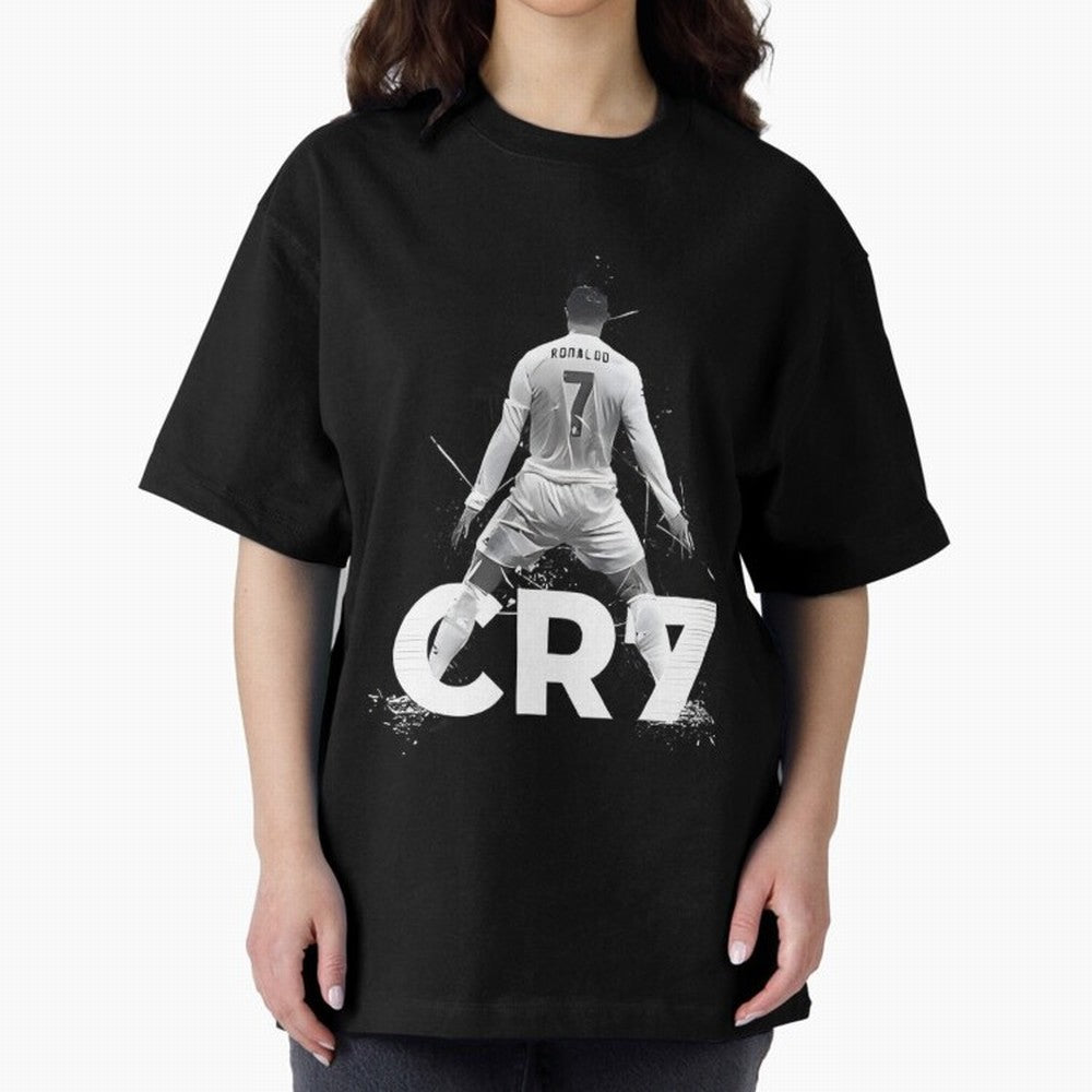 Cr7 Oversized T-Shirt Celebrate National Team Dreams in FIFA World Cup 2026 USA Canada Mexico for Fans of CR7 and Messi and Argentina and Brazil, Bringing Fan Favorite Moments, National Team Passion, Big Match Drama and Soccer History; Great for