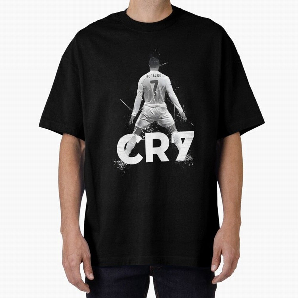 Cr7 Oversized T-Shirt Celebrate National Team Dreams in FIFA World Cup 2026 USA Canada Mexico for Fans of CR7 and Messi and Argentina and Brazil, Bringing Fan Favorite Moments, National Team Passion, Big Match Drama and Soccer History; Great for