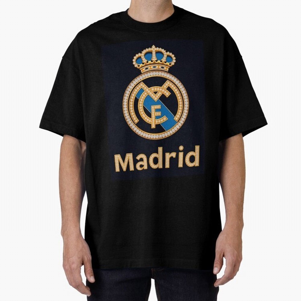 Madrid Oversized T-Shirt Support Iconic Players in Global Football Passion for FIFA World Cup 2026 Group Stage, Driven by Neymar, England, Champion Mindset, Group Stage Buzz, Knockout Tension and Passionate Fan Culture; Created for Match Day