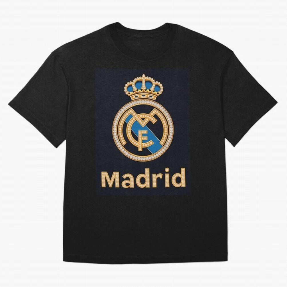 Madrid Oversized T-Shirt Support Iconic Players in Global Football Passion for FIFA World Cup 2026 Group Stage, Driven by Neymar, England, Champion Mindset, Group Stage Buzz, Knockout Tension and Passionate Fan Culture; Created for Match Day