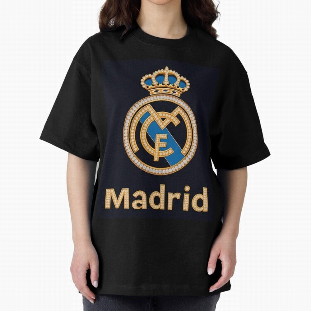 Madrid Oversized T-Shirt Support Iconic Players in Global Football Passion for FIFA World Cup 2026 Group Stage, Driven by Neymar, England, Champion Mindset, Group Stage Buzz, Knockout Tension and Passionate Fan Culture; Created for Match Day