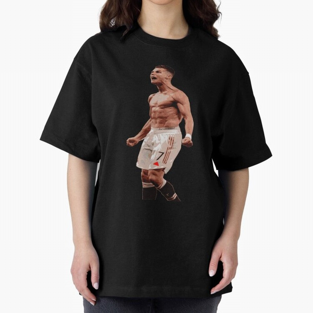 cristiano ronaldo manchester united Oversized T-Shirt Bring Trophy Dreams to the FIFA World Cup 2026 USA Canada Mexico Journey through Cristiano Ronaldo, Haaland and CR7 Highlights, England Pride, Worldwide Fan Energy, Dramatic Goals, Stadium